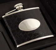 FL9-Black Crocodile Flask 